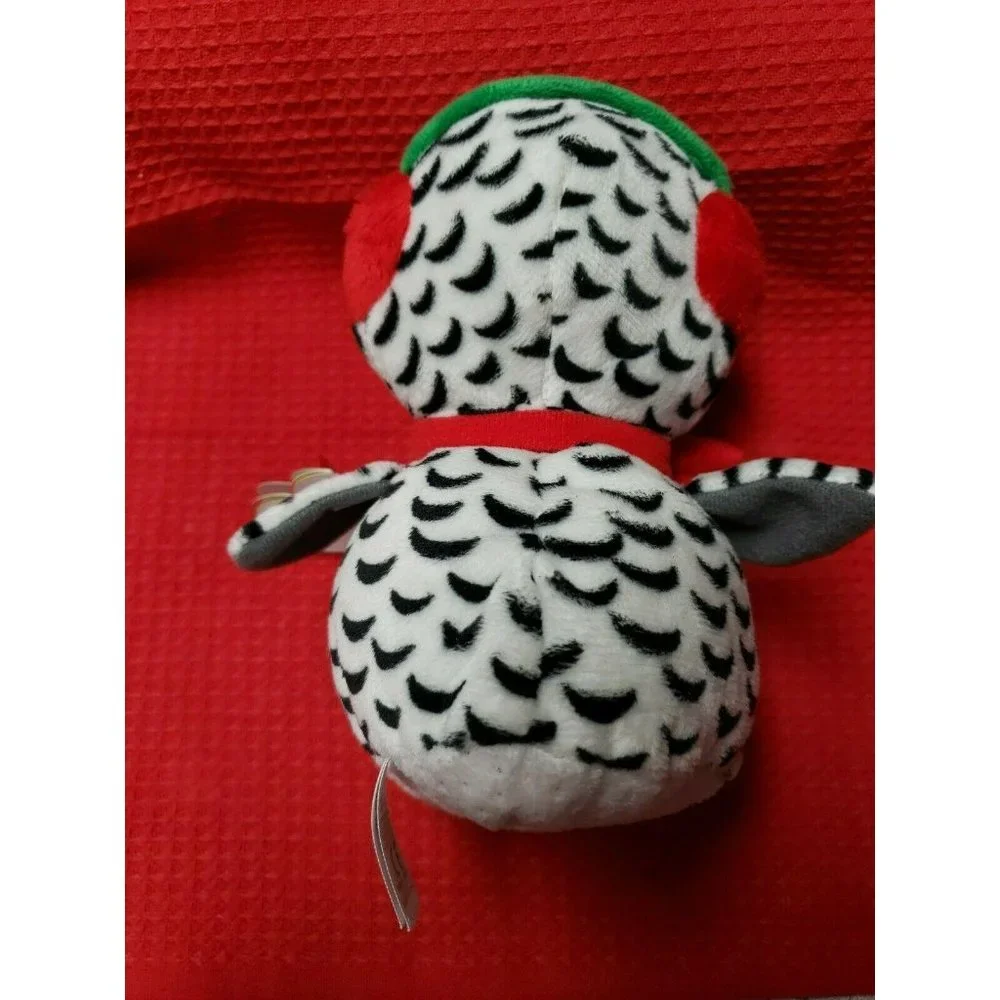 Ty Beanie Boos - NESTER the Christmas Owl (6‎ Inch) NEW - MINT with MINT TAGS 6T